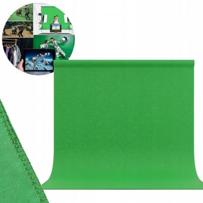 Látkové pozadí zelené barvy typu green screen 3x2m – Zboží Živě