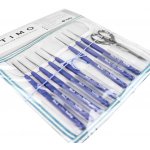 Tulip Etimo royal - sada háčků vel. 0,5 - 1,75 se stříbrnými nůžkami – Zboží Dáma