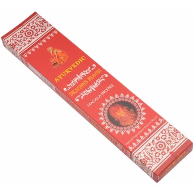Ayurvedic Dragon's Blood Dračí krev vonné tyčinky 15 ks – Sleviste.cz