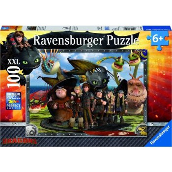 Ravensburger Jak vycvičit draka: Bezzubka a přátelé XXL 100 dílků