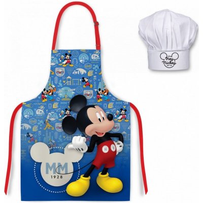 Euroswan Dětská chlapecká zástěra s kuchařskou čepicí Mickey Mouse Disney Junior Clubhouse – Sleviste.cz