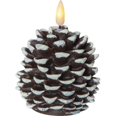 Star trading LED svíčka FLAMME CONE V.10,5 cm hnědá – Hledejceny.cz