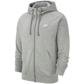 Nike mikina s kapucí Sportswear FZ Fleece Club šedá