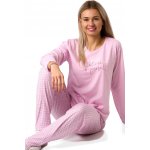 Růžové bavlněné Believe in yourself se srdíčky 1B2332 růžová S – Zboží Dáma