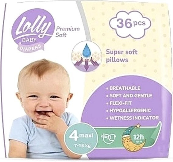 LOLLY BABY Premium soft 4 36 ks