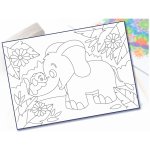 Radost v písku Šablona na pískování slon s mimi A5 148 x 210 mm – Zboží Dáma