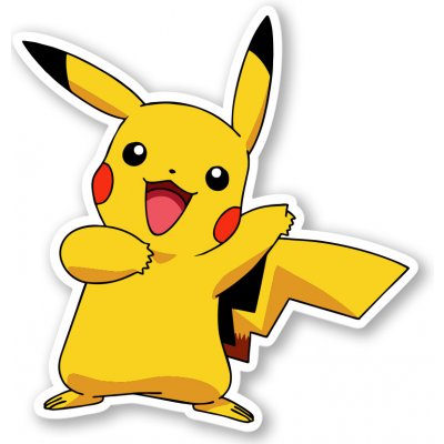 Pokémon Samolepka Pikachu – Zboží Živě