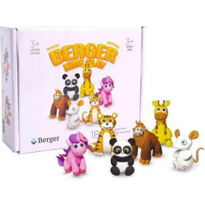 Berger Modelovací hmota Beasts 18 ks kelímků – Sleviste.cz