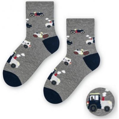 Chlapecké ponožky Traktory šedá