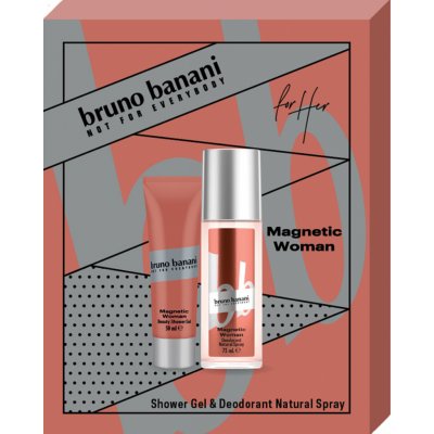 Bruno Banani Magnetic Woman parfémovaný deodorant sklo 75 ml + sprchový gel 50 ml – Zbozi.Blesk.cz