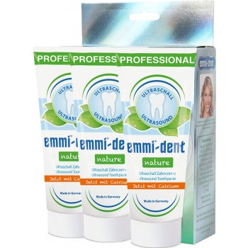 Emmi-dent Nature ultrazvuková zubní pasta s vápníkem 3 x 75 ml