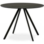 Autronic HT-R5010 GREY Kulatý jídelní stůl 100 x 100cm lamino šedý dub – Sleviste.cz