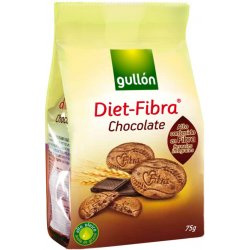 Gullón Fibra sušenky s kousky tmavé čokolády 75 g