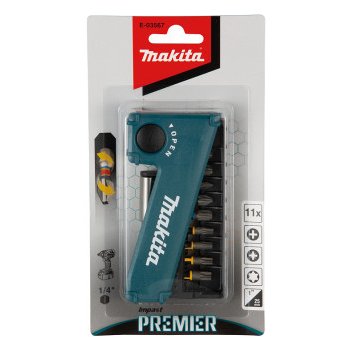 Makita Impact Premier Torzní bit set,11ks(PH,PZ,T)oldB-28597 E-03567 E-03567