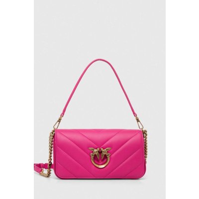 Pinko kožená kabelka fialová 100068.A136 – Zboží Mobilmania