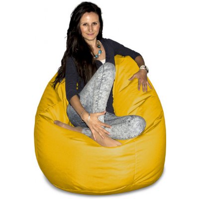 CrazyShop sedací vak Hruška Mega žlutá – Zbozi.Blesk.cz