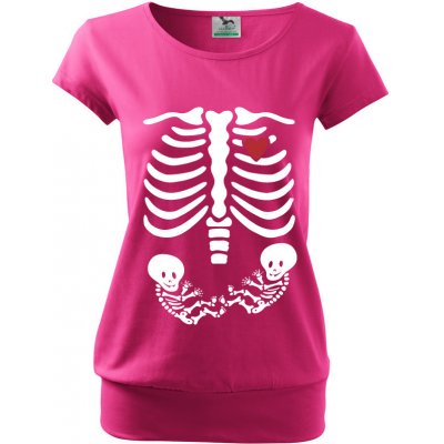 Bezvatriko tričko pro těhotné maminky Kostřičky dvojčátka Purpurová – Sleviste.cz