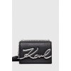 Kabelka Karl Lagerfeld kožená kabelka černá