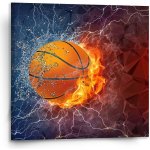 Sablio Obraz Basketbalový míč - 110x110 cm – Hledejceny.cz