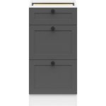 Junona Line Ramka skříňka D3S/40/82, bílá/grafit – Zbozi.Blesk.cz