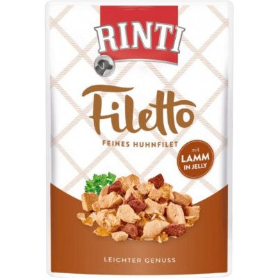 Rinti Filetto Adult kuře & jehně v želé 100 g – Hledejceny.cz