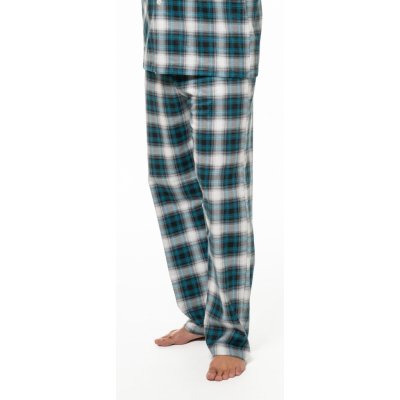 Luiz 128 pánské pyžamové kalhoty flanel tm.modré – Zboží Mobilmania