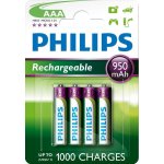Philips AAA 950mAh 4ks R03B4A95/10 – Zboží Živě