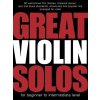 Noty a zpěvník Wise Publications Noty pro housle Great Violin Solos