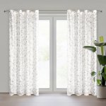 EUROFIRANY ZÁVĚS NA KROUŽCÍCH TERRY 140X250 CM LISTY – Hledejceny.cz
