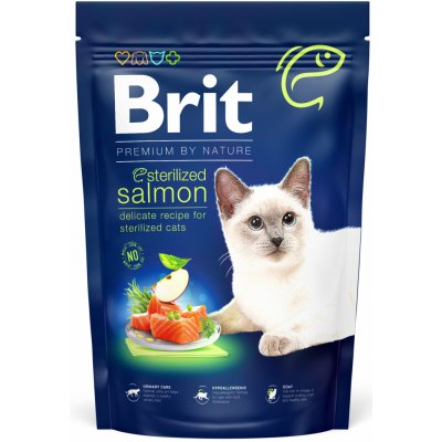 Brit Premium by Nature Cat Adult Salmon s lososem 1,5 kg – Hledejceny.cz