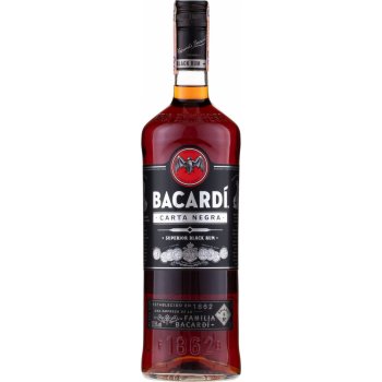 Bacardi Carta Negra 37,5% 1 l (holá láhev)