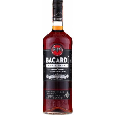 Bacardi Carta Negra 37,5% 1 l (holá láhev) – Hledejceny.cz