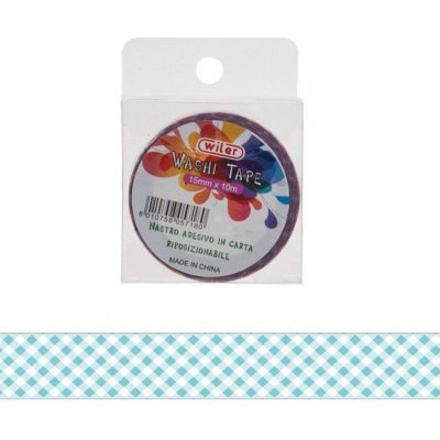 Wiler 15 mm x 10 m zelené Káro – Zboží Dáma