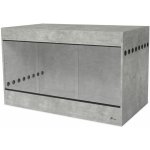 Diversa dřevěné terárium beton 150 x 80 x 92 cm – Zboží Dáma