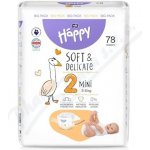 Bella Baby Happy Soft&Delicate 2 Mini 3–6 kg 78 ks – Sleviste.cz