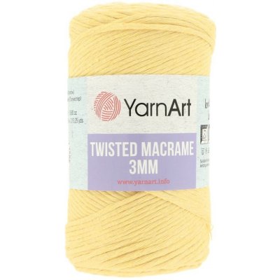 YarnArt Macrame Twisted 250g 3mm 764 žlutá – Sleviste.cz