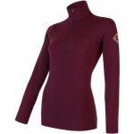 Sensor Dámské triko merino Extreme dl.rukáv zip port red – Zboží Mobilmania