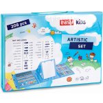 Easy kreativní a výtvarná sada 208 ks plastový kufřík modrý – Hledejceny.cz