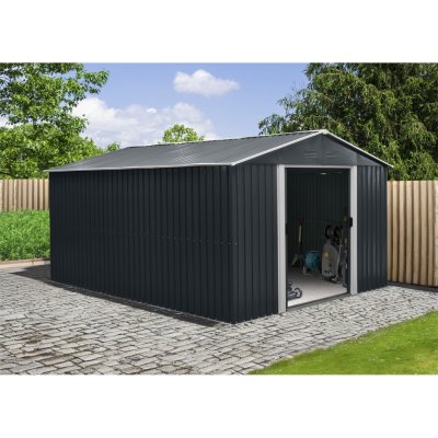 Riwall PRO RMSA 12x10 Anthracite 3 x 3,7 m se sedlovou střechou antracit – Sleviste.cz