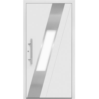 Splendoor Hliníkové vchodové dveře Moderno M540/P, bílé, 110 L – Zbozi.Blesk.cz