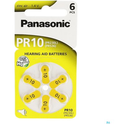 Panasonic baterie do naslouchadel 6ks PR10(230)/6LB