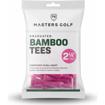Masters Golf Bamboo Graduated Tees 2 1/4 20ks růžová – Hledejceny.cz