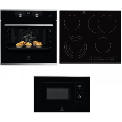 Set Electrolux KODEH70X + EHF6547FXK + LMS2203EMX