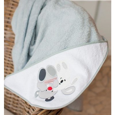 InterBaby froté Pejsek 100x100 Šedá – Zboží Mobilmania