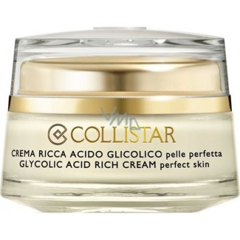 Collistar Attivi Puri Glycolic Acid Rich Cream pleťový krém s kyselinou glykolovou 50 ml