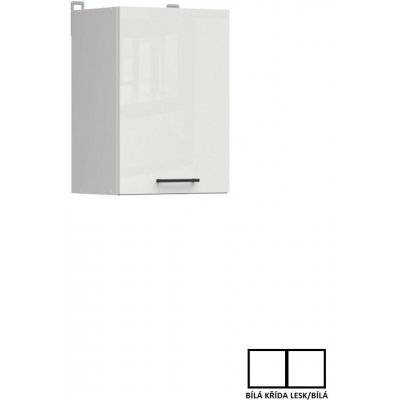 Junona Line Tafla skříňka G1D/40/57 LP, bílá/bílá křída lesk – Sleviste.cz