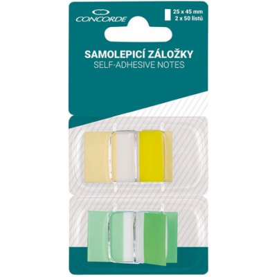 Záložky Concorde, žlutá-zelená – Hledejceny.cz