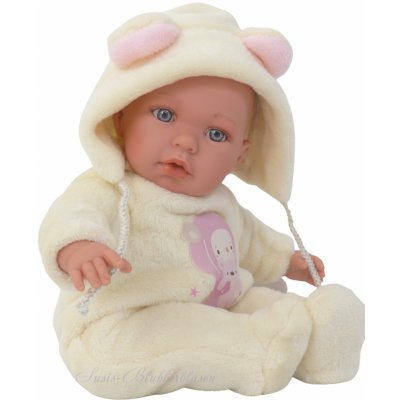 Llorens 14208 BABY JULIA realistická miminko s měkkým látkovým tělem 42 cm