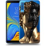 Pouzdro Picasee silikonové Samsung Galaxy A7 2018 A750F - Wildfire - Gold čiré – Zbozi.Blesk.cz
