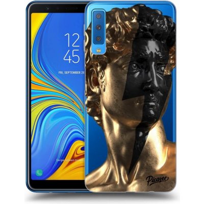 Pouzdro Picasee silikonové Samsung Galaxy A7 2018 A750F - Wildfire - Gold čiré – Zboží Mobilmania
